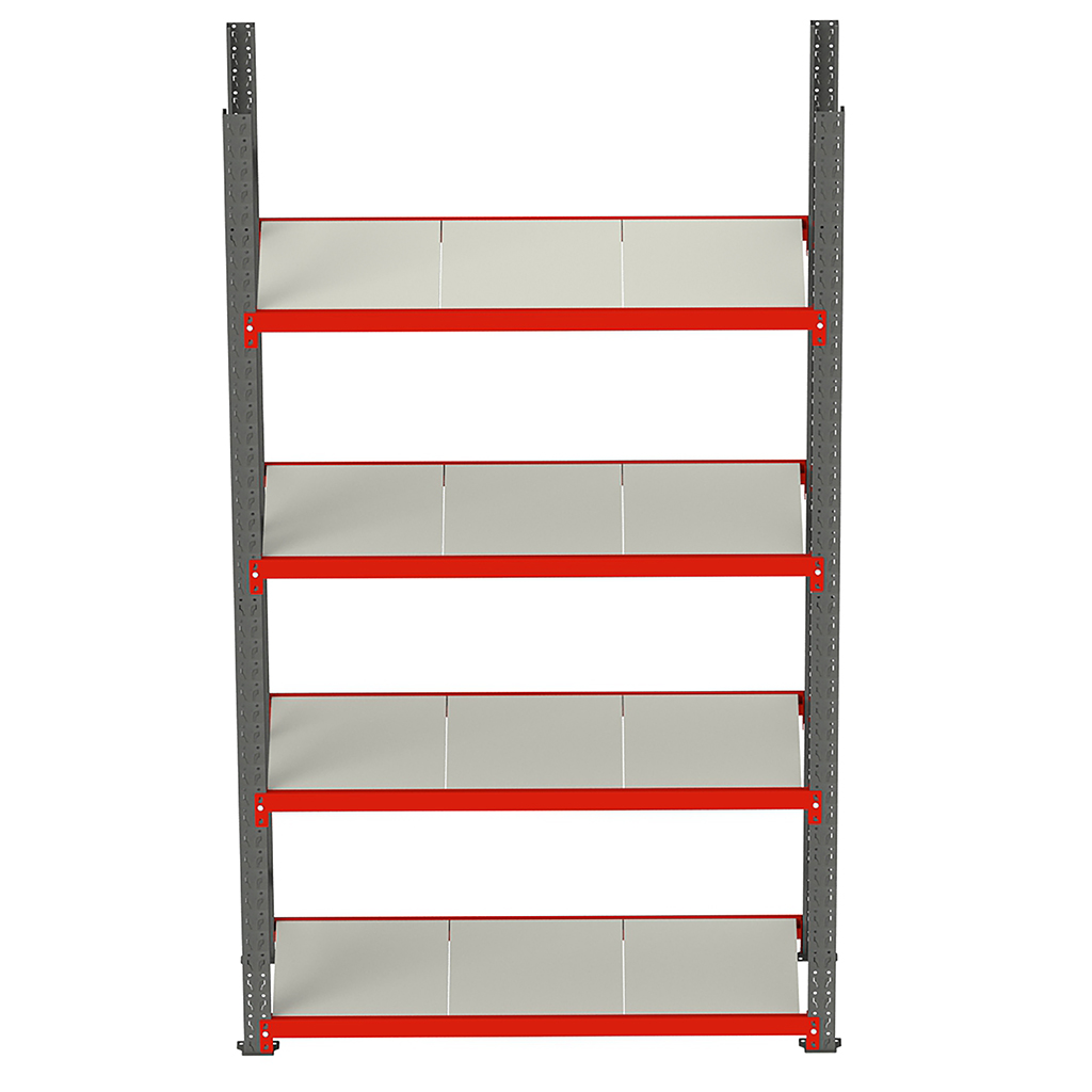 4 policový regál FORTIS 200x167x40 cm, základný modul