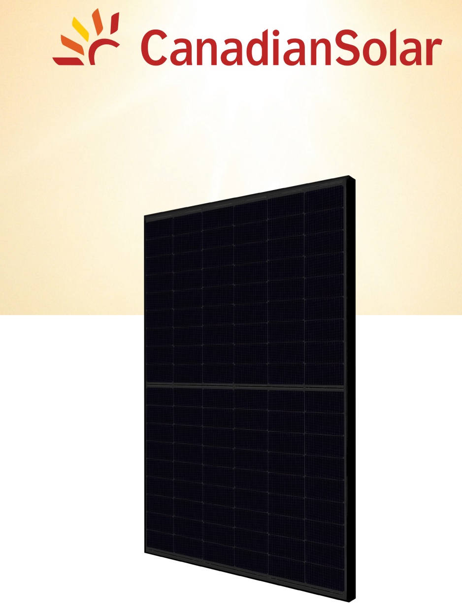 Canadian Solar N-Type TOPHiKu6 450W Full Black 22,5% CS6.2-48TD-450 Množstvo: 35ks paleta