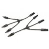 Konektor MC4 Y typ (vidlička) - 1000V/20A (2.5-6mm2) (Velikost 4v1 samice)