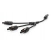 Konektor MC4 Y typ (vidlička) - 1000V/20A (2.5-6mm2) (Velikost 4v1 samice)