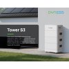 Batériová zostava Dyness Tower S3 TS7/TS10/TS14/TS17/ST21 (pre GoodWe, Solis, Deye, Solinteg) (Variant Dyness Tower S3 TS7 - 7,2 kWh)