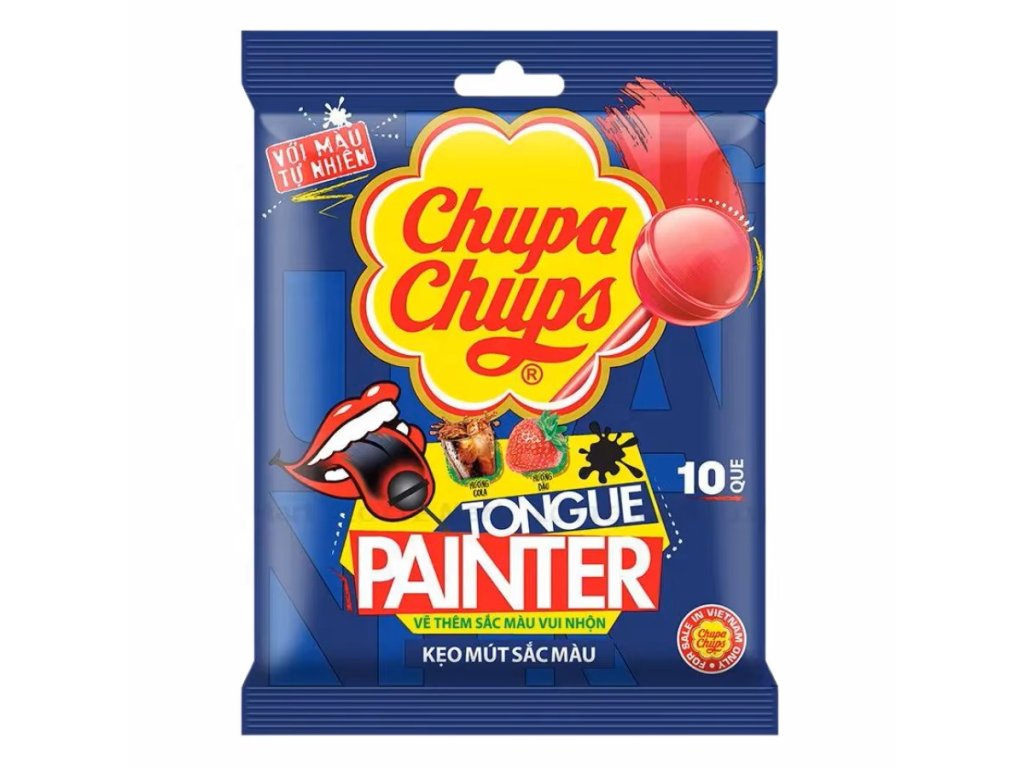 Chupa Chups colored lollipops Zungen-Maler bag 93g