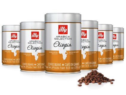 Illy Ethiopia coffee beans 250g 6pcs