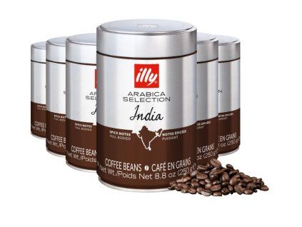 illy india coffee beans 250g 6pcs