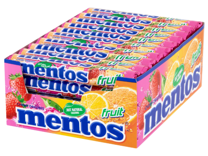 Mentos Fruit Fruit Chewing Candies 38g 40pcs