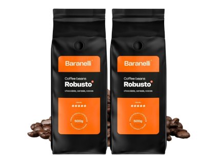baranelli robusto coffee beans 2 x 500g