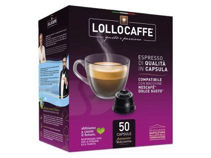 Lollo caffé DECA decaffeinated espresso for Dolce Gusto 50 capsules