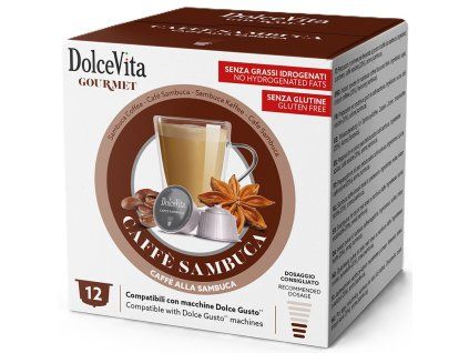 Dolce Vita Sambuca Coffee for Dolce Gusto 12 capsules