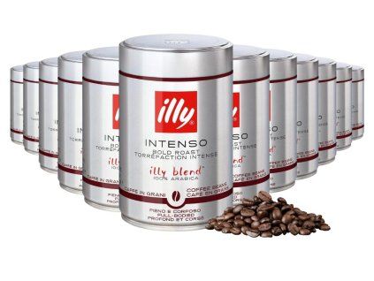 illy intenso dark coffee beans 250g 12 pcs