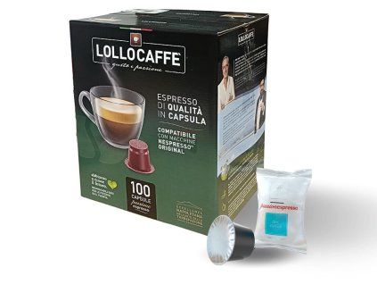 coffee capsules lollo caffe deca espresso for nespresso 100 pieces
