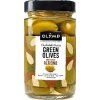 Olymp Green olives stuffed with almond 320ml best coffee cz