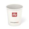 Illy paper cup with lid for coffee white 355 ml