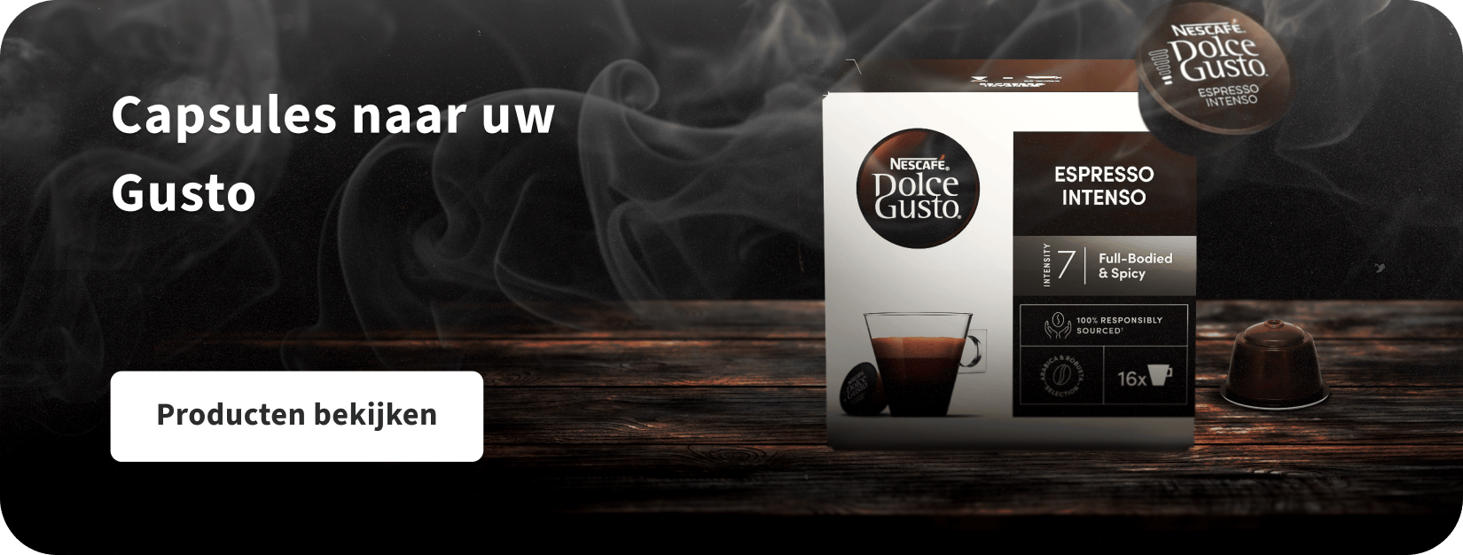 Capsules naar uw Gusto
