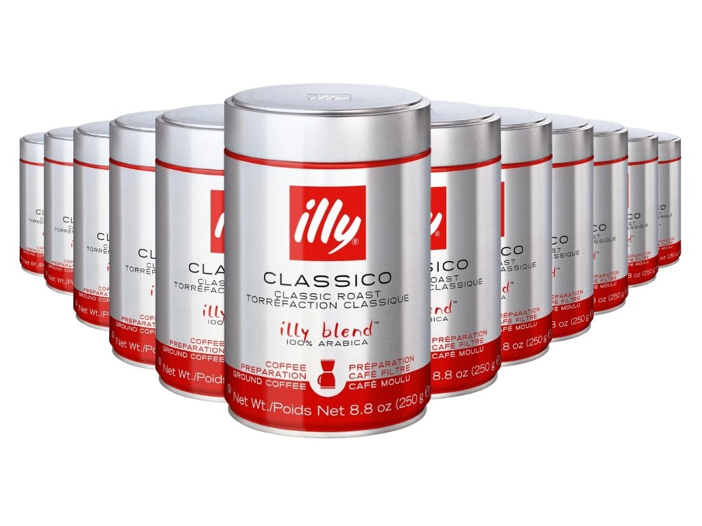 Illy Filter Normale Gemalen koffie 250g 12 stuks