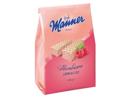 Manner krokante zomerwafels framboos 185g