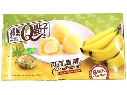 Qmochi Japanse Cakes met bananensmaak 80g