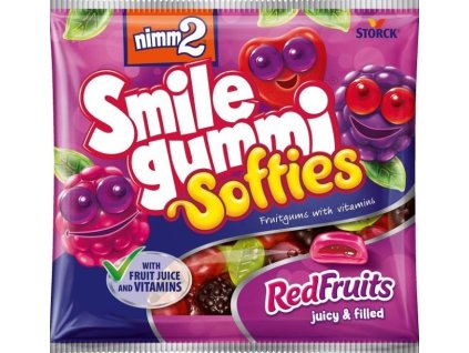 storck nimm2 smile softies rode vruchten fruit gelatine snoepjes 90g beste koffie Tsjechië