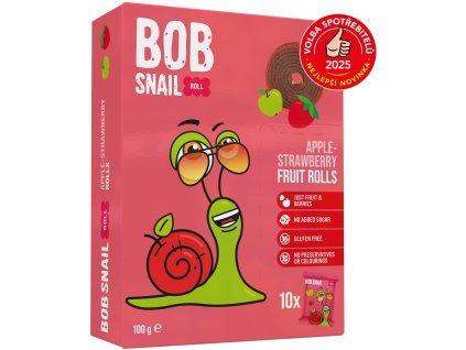 Snail Bob fruitrolletjes appel-aardbei 100 g