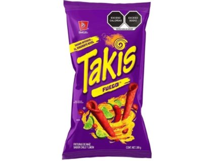 Takis Fuego Tortillachips met hete chilipeper en limoen 200 g