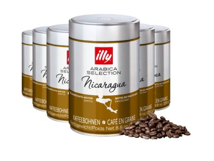 Illy Nicaragua koffiebonen 250g 6 stuks