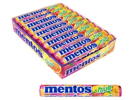 Mentos Fruit Fruit Kauwsnoepjes 38g 20st