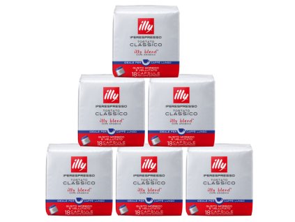 Illy IperEspresso Lungo koffie capsules verpakking van 6x18 stuks
