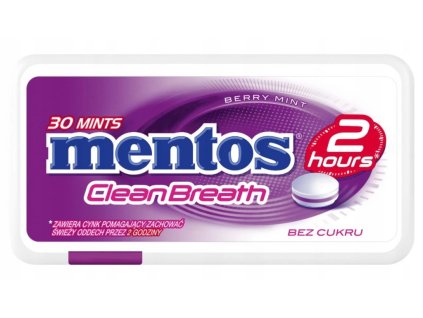Mentos CleanBreath Bessenmunt 21 g