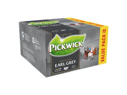Pickwick Earl Gray gearomatiseerde zwarte thee 40 x 2g (80g)