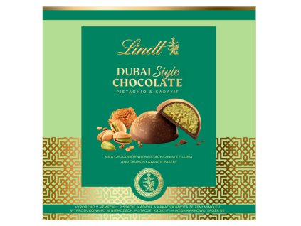 Lindt Dubai pralines melkchocolade met pistache 90 g