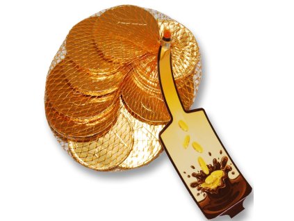 Chocolademunten van goud, 100 gram