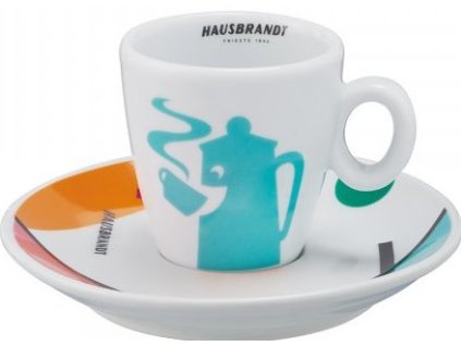 hausbrandt re design salek podsalek 2 cappuccino turquoise 120ml beste koffie cz