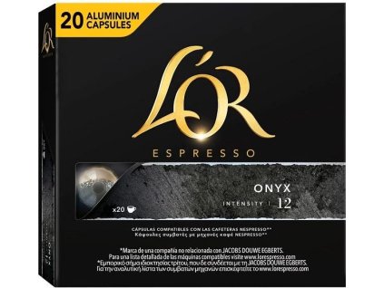 L´OR Espresso Onyx Intensity 12 aluminium capsules voor Nespresso® 20st