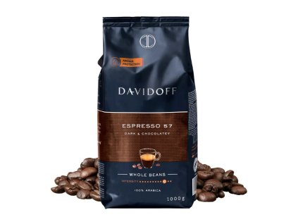 davidoff espresso 57 черен шоколад кафе на зърна 1 кг