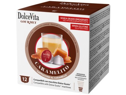 Капучино Dolce Vita с карамелен вкус за Dolce Gusto 12 капсули