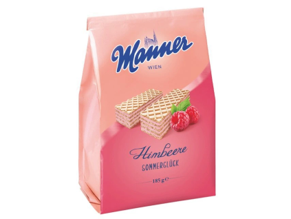 Manner хрупкави летни вафли малини 185гр