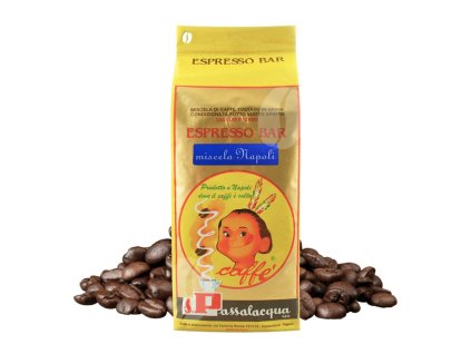 кафе на зърна passalacqua miscela napoli espresso bar 1kg nejkafe cz