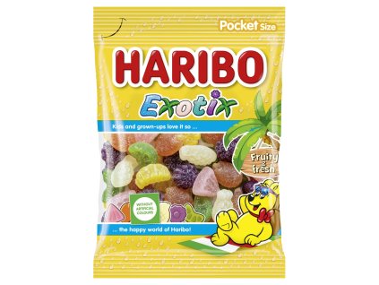 Haribo Exotix желе с вкус на тропически плодове 100гр