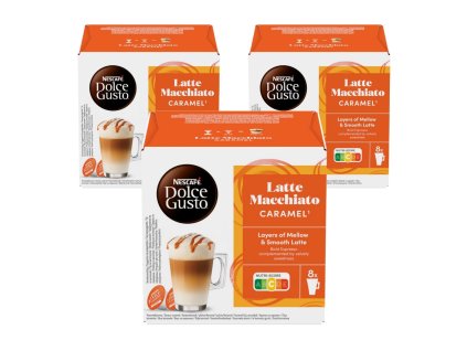 capsules nescafe dolce gusto macchiato caramel 3 packs