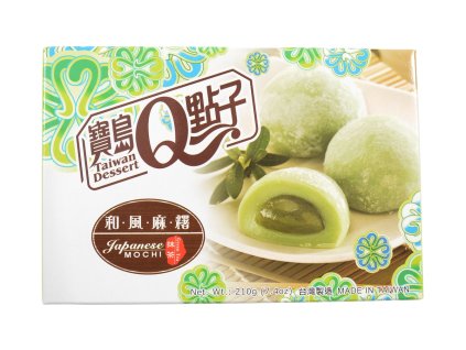 Japanese mochi qmochi cookies with green tea flavor 210g
