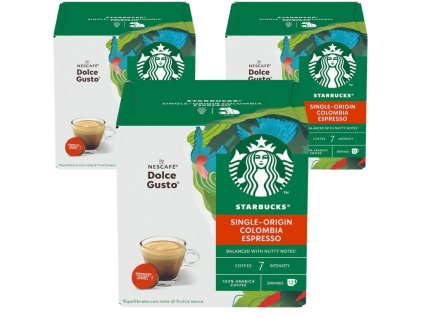 starbucks nescafe dolce gusto colombia espresso 3 x 12 capsule