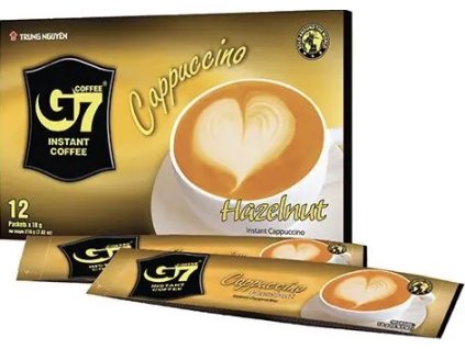 g7 cappuccino hazelnut 216g best coffee cz