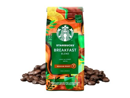 starbucks breakfast blend medium roast coffee beans 450g