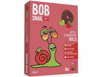 Snail Bob fruit rolls apple-strawberry 100 g nejkafe