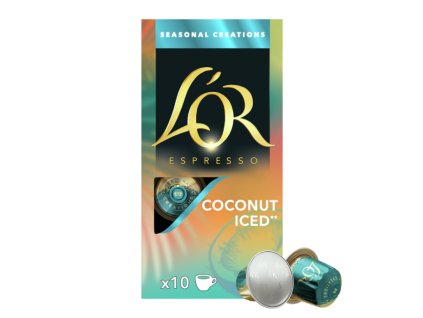 Aluminum Capsules L'OR Espresso Coconut iced For Nespresso 10 pcs