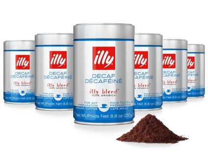 Illy Decaf decaffeinated ground coffee 250g 6 pcs