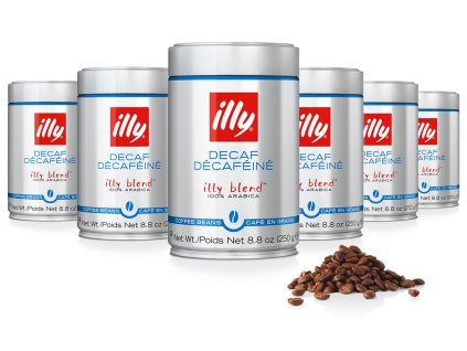 Illy Decaf decaffeinated coffee beans 250g 6 pcs