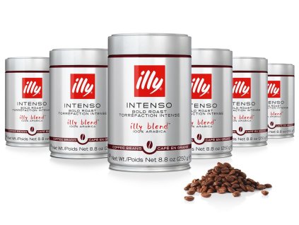 Illy Intenso Dark coffee beans 250g 6 pcs