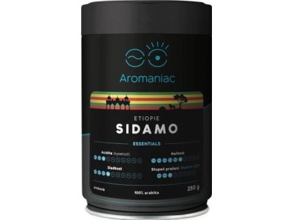 aromaniac ethiopia sidamo ground can 250g best coffee cz