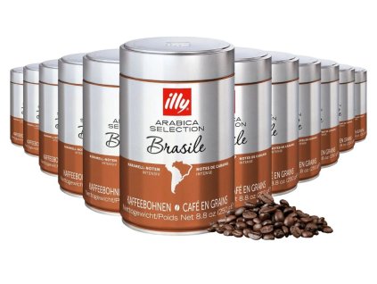 illy brasile coffee beans 250g 12 pcs