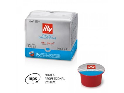 15 capsules illy mitaca mps coffee decaffeinated